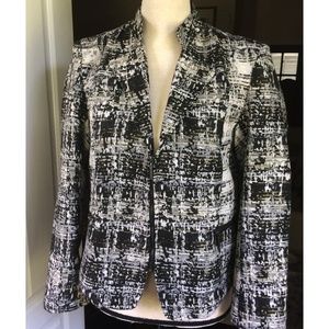 Erin London Women's Jacket PM Black White Gold